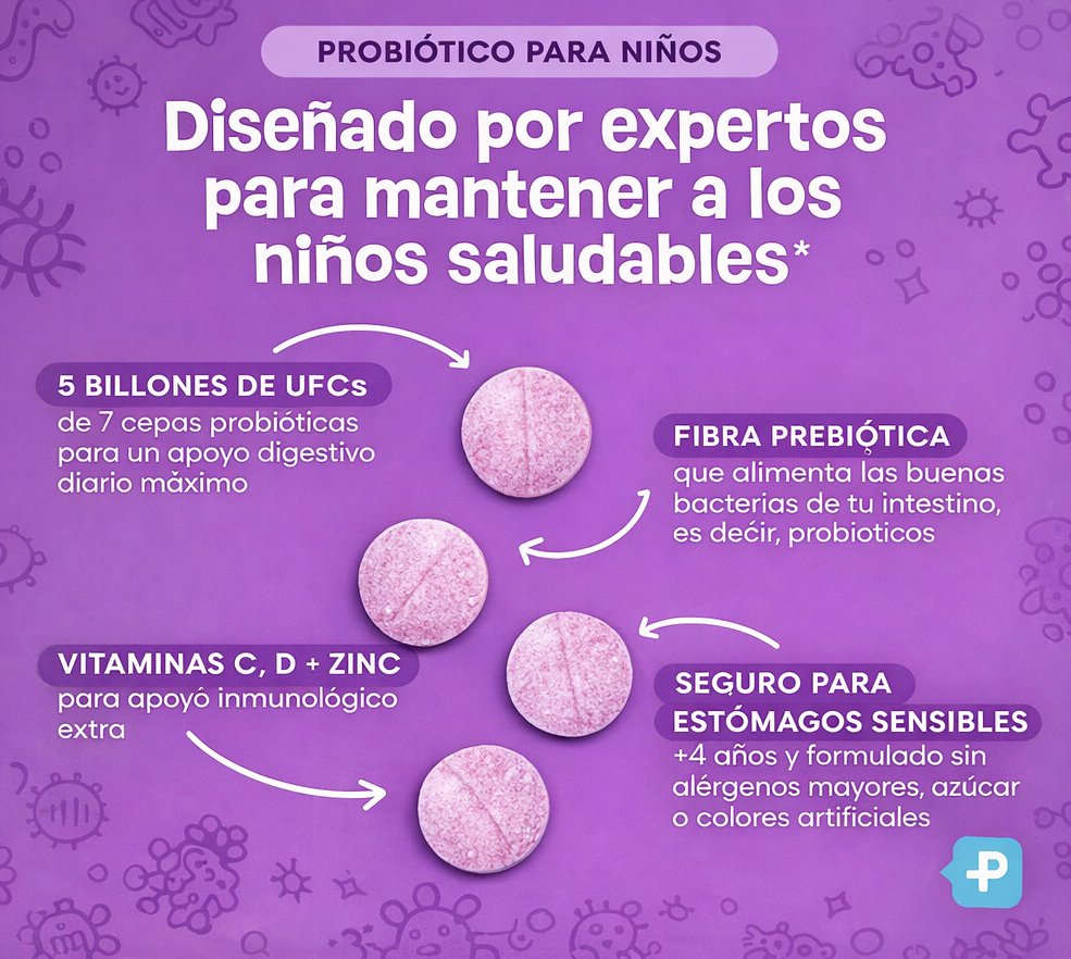 Probióticos para Niños - Equilibrio y Pancita Feliz