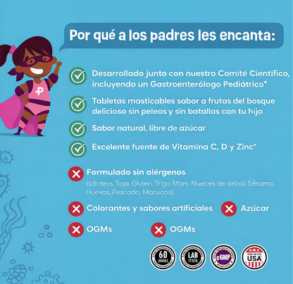 Probióticos para Niños - Equilibrio y Pancita Feliz