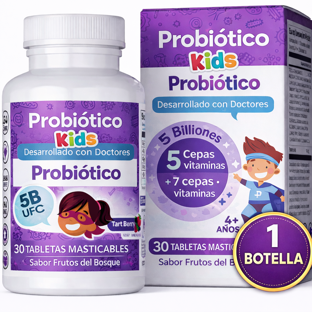 Probióticos para Niños - Equilibrio y Pancita Feliz